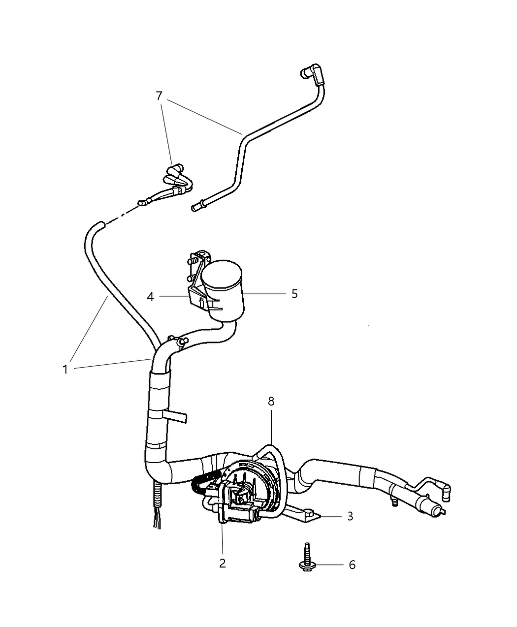 Mopar 4612662AB Bracket-Leak Detection Pump