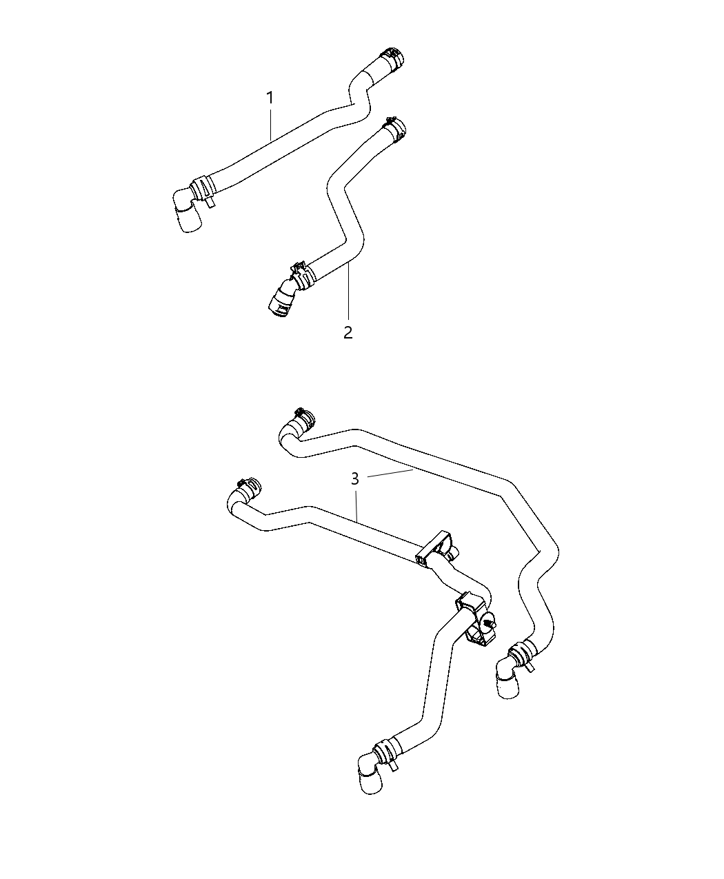 Mopar 55111384AB Tube-Heater Return