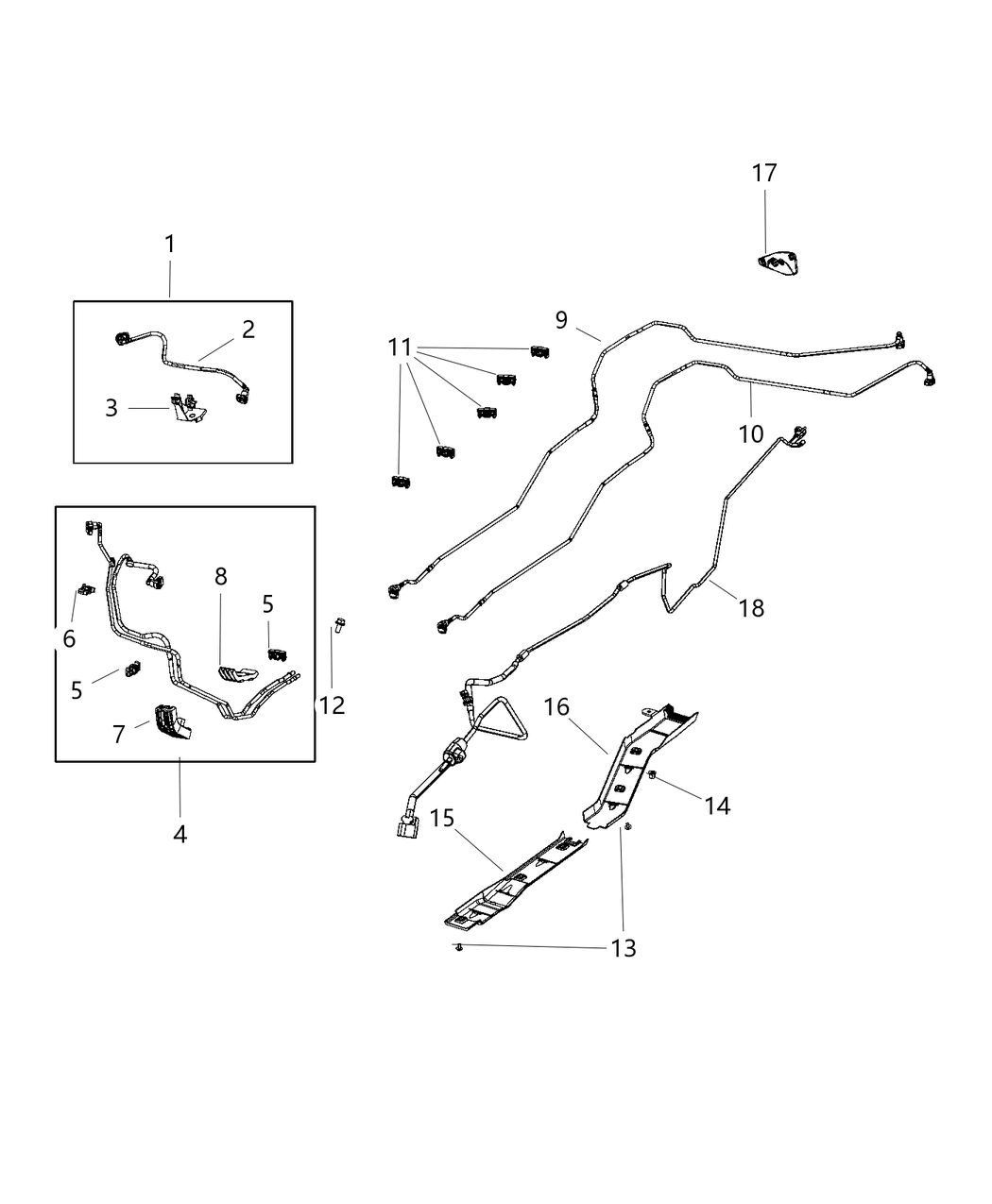 Mopar 52029704AE Bundle-Fuel Supply And Vapor Line