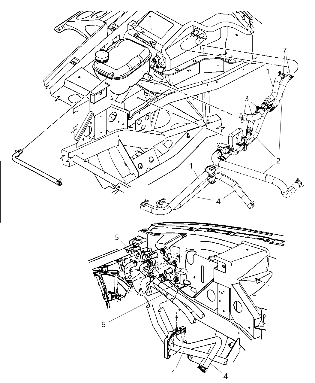 Mopar 5030628AD Hose-Heater Return