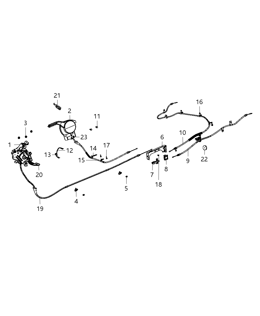 Mopar 4779705AA Cable-Parking Brake