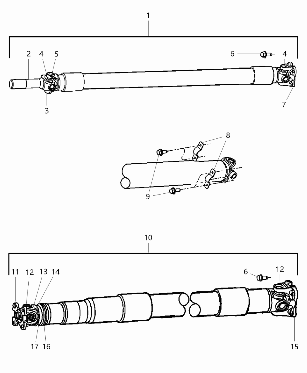 Mopar 5134234AB YOKE-Drive Shaft