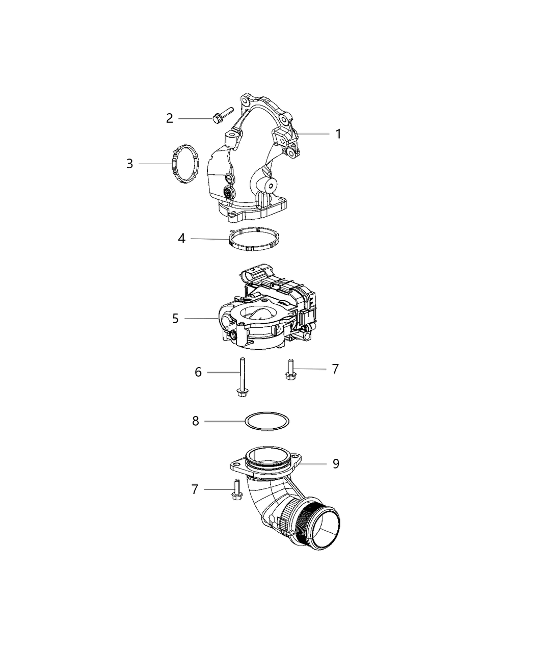 Mopar 6107237AA O Ring-Charge Air Cooler