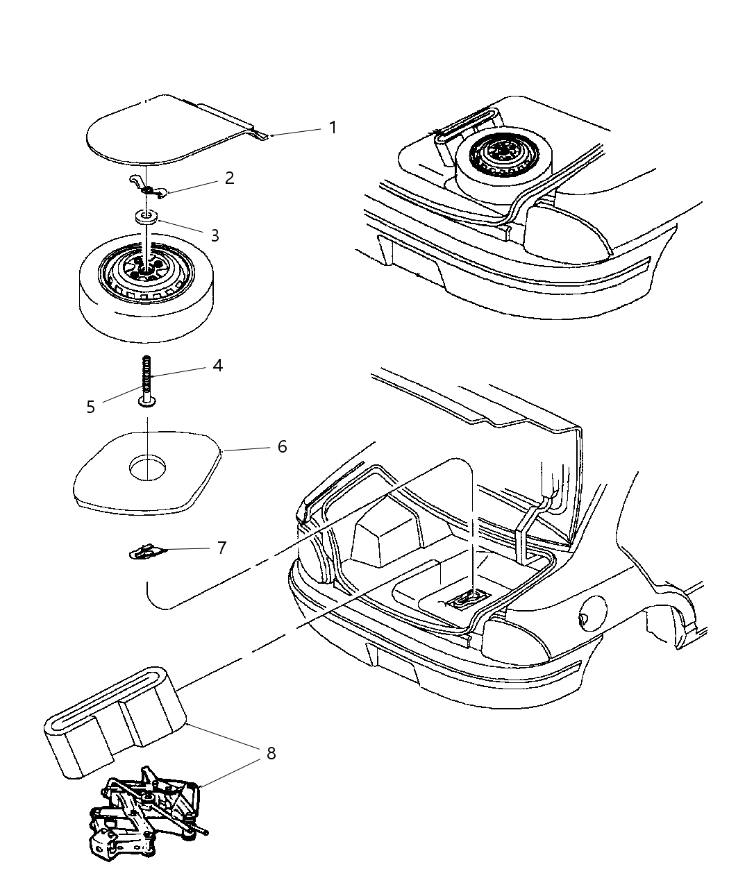 Mopar 4783862 Strap-Jack Storage