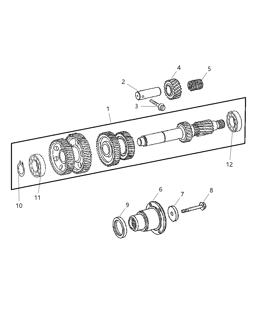 Mopar 68038906AA Bearing-COUNTERSHAFT