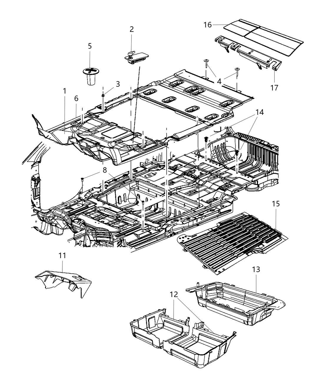 Mopar 1ZZ71DX9AA Mat-Floor