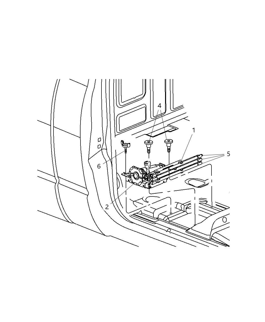 Mopar 52110304AA Bag Jack Tool Storage