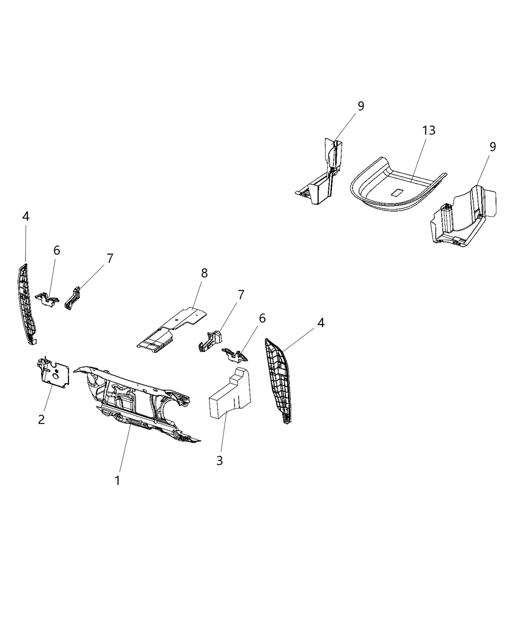 Mopar 68144972AA Seal-Hood Hinge To Body Side