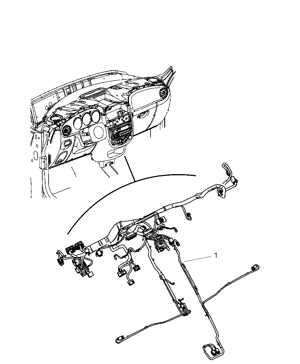 Mopar 68036679AB Wiring-Instrument Panel