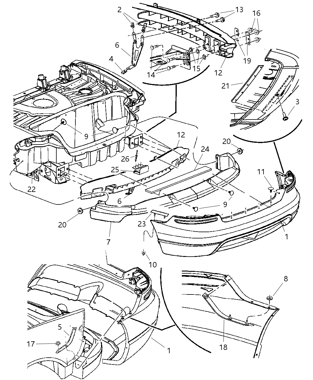 Mopar 5029568AA Bracket-FASCIA