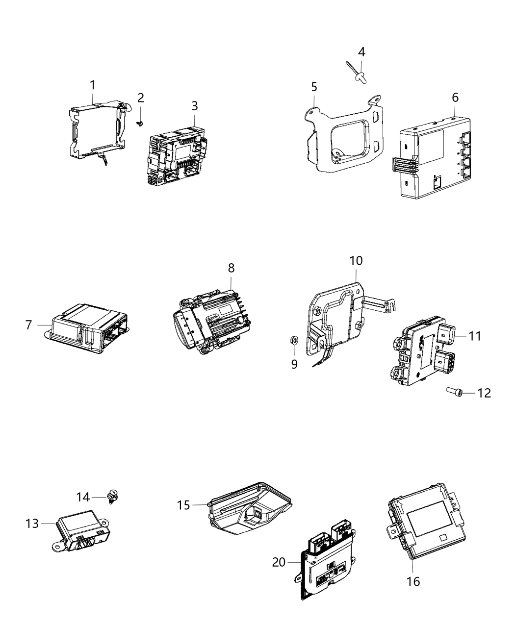 Mopar 68439255AA Module-Compass