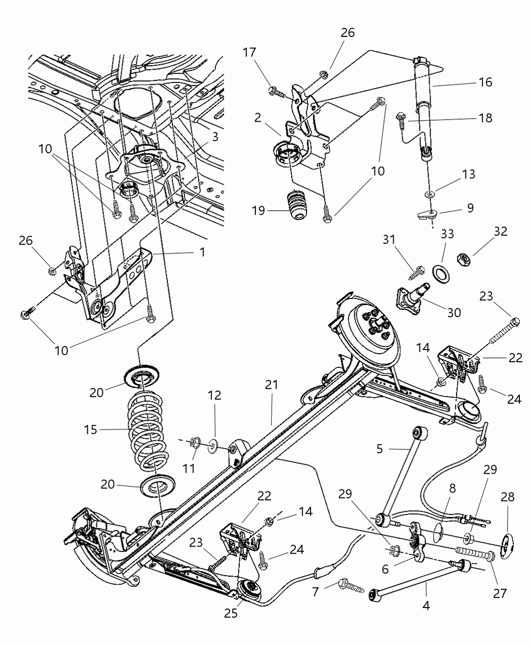 Mopar 4656544AA Rear Coil Spring Right