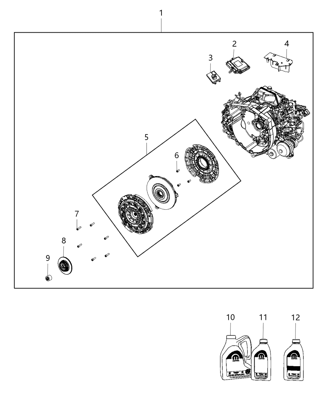 Mopar 68211416AA Bolt-HEXAGON FLANGE Head