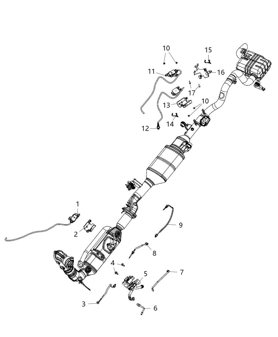 Mopar 68297503AA Nitrogen Oxide Sensor