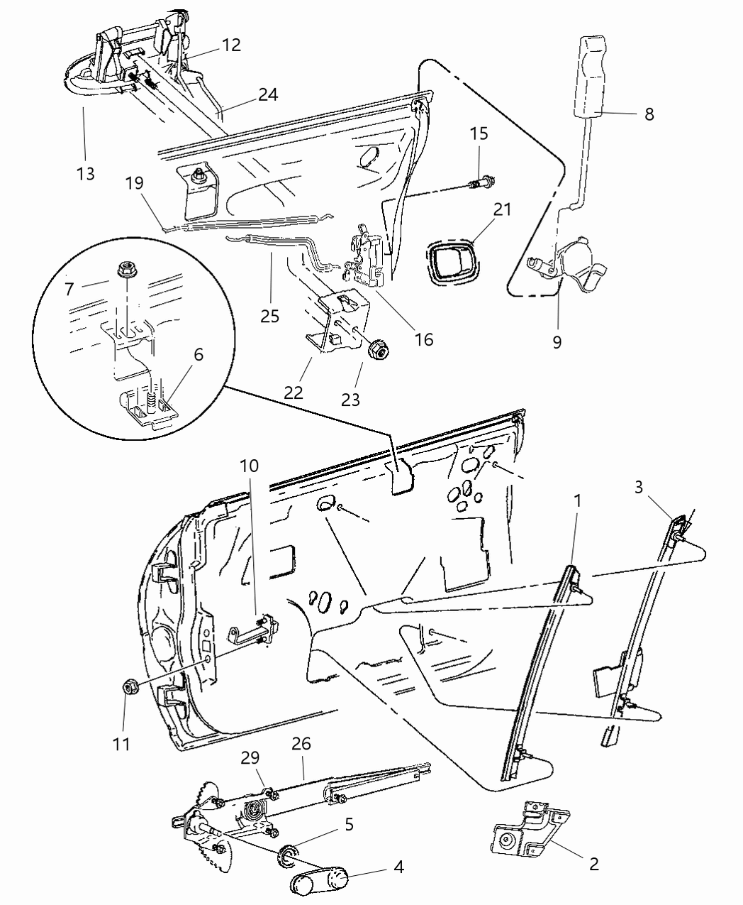 Mopar FP29TX9 Knob-Door Latch