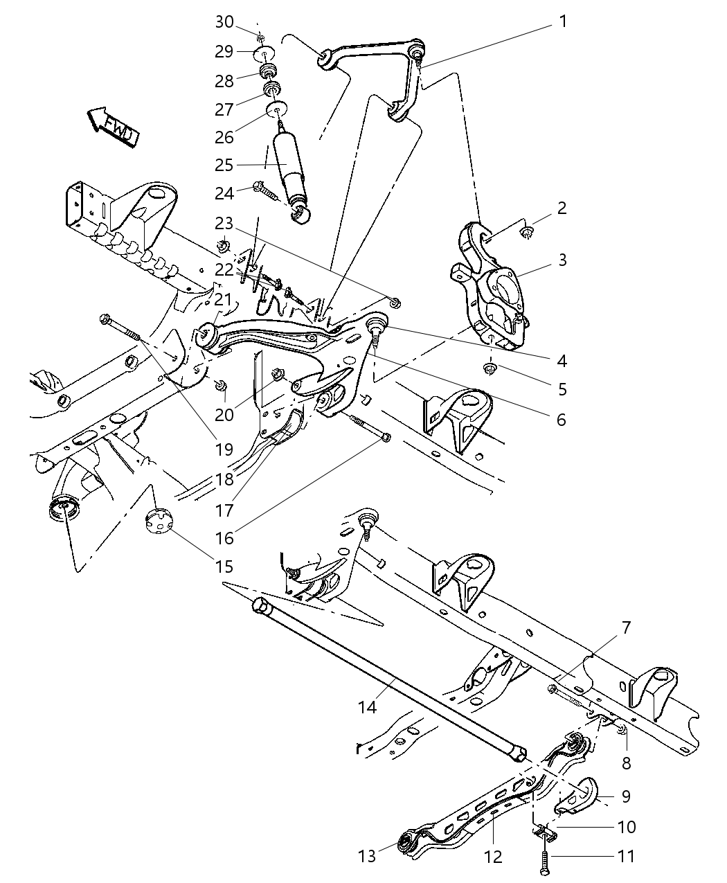 Mopar 52106703AB Bracket-TORSION Bar