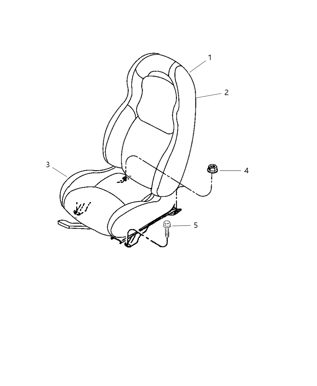 Mopar 5093209AA Track-Seat ADJUSTER