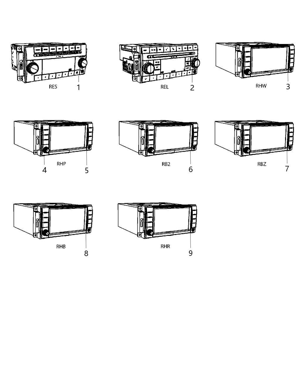 Mopar 5091201AB Radio-Multi Media