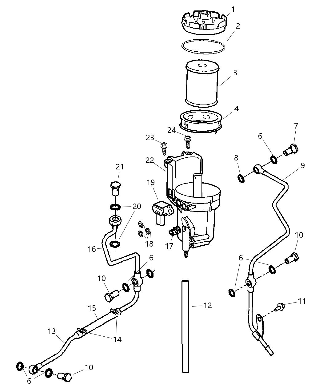 Mopar 5093125AA Valve-Fuel Filter Bowl