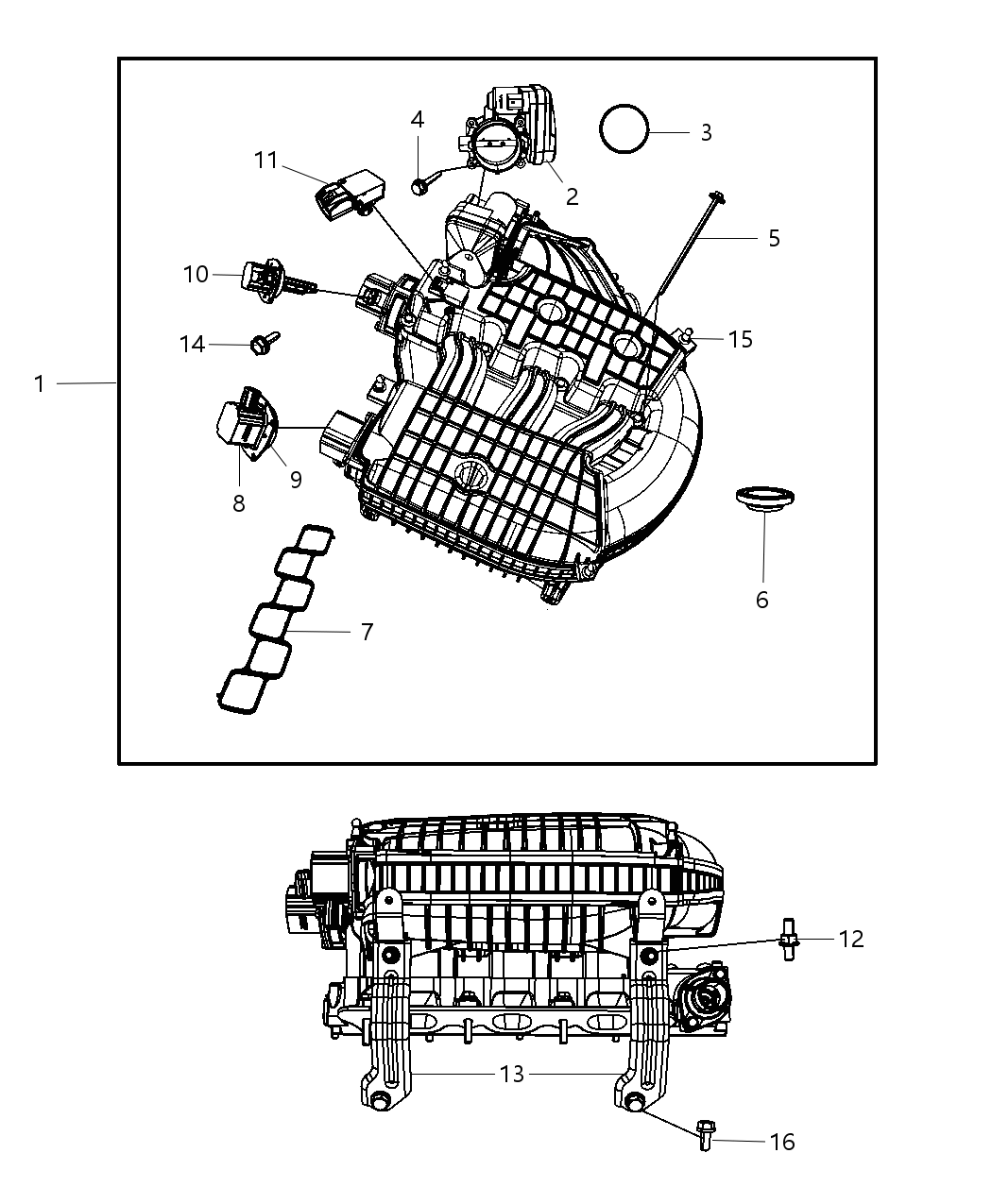 Mopar 4593675AB ACTUATOR-Manifold Tuning Valve