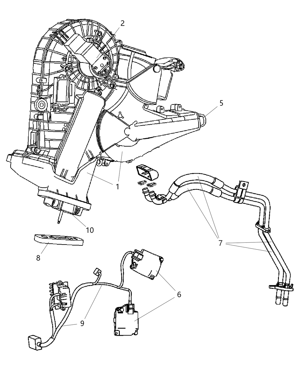 Mopar 5183150AA Housing-Rear A/C