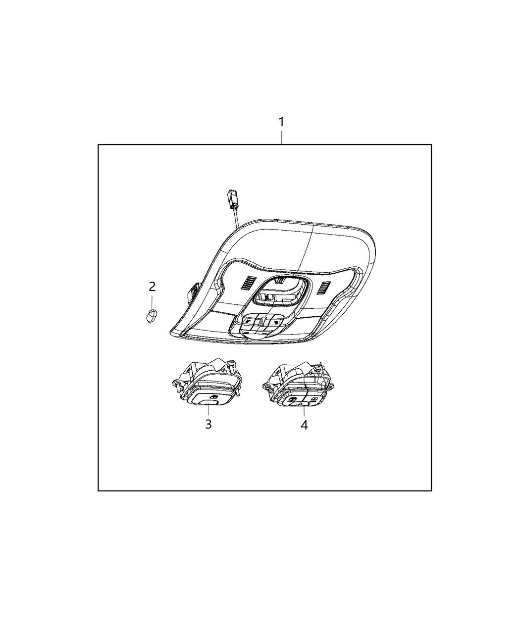 Mopar 6RZ54MS7AA Lamp-Overhead