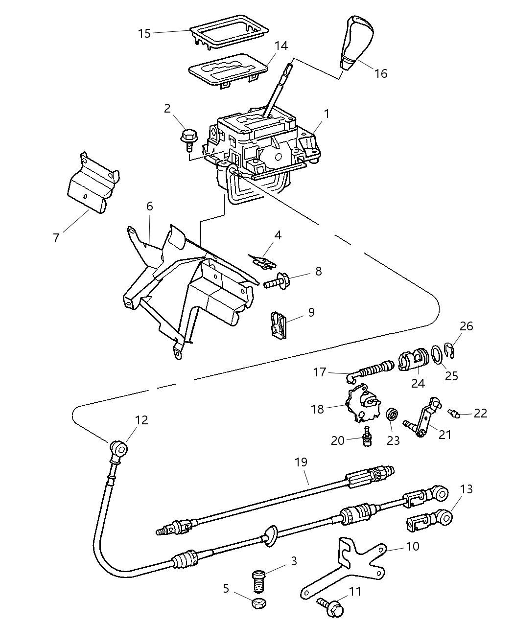 Mopar YN85PXBAA Bezel-Gear Selector