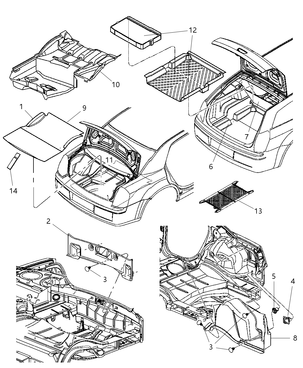 Mopar WX34ZJ8AG Carpet-Cargo Floor