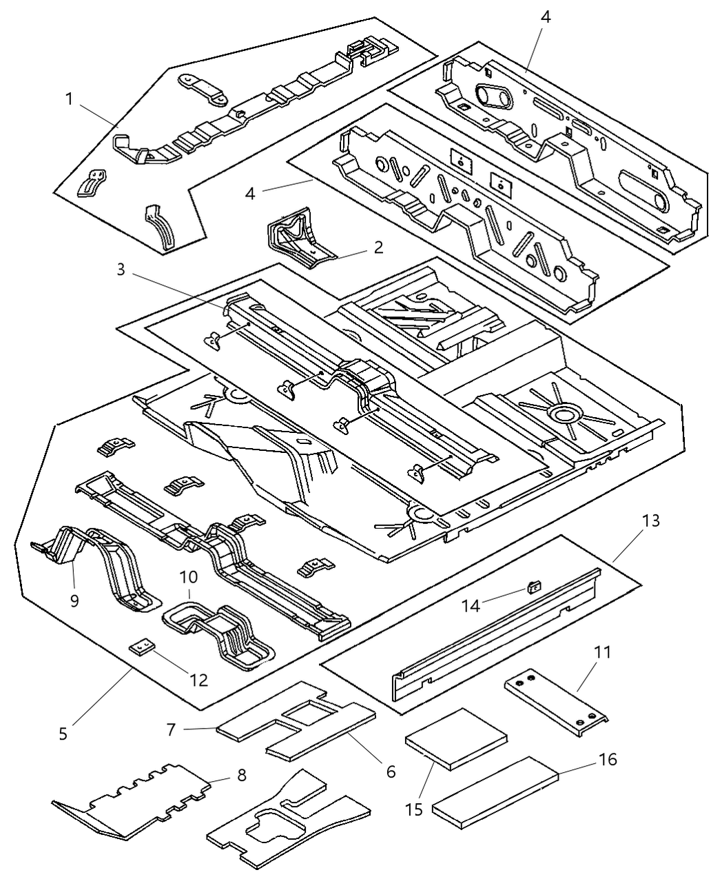 Mopar 4783251AC Bracket-Floor Console