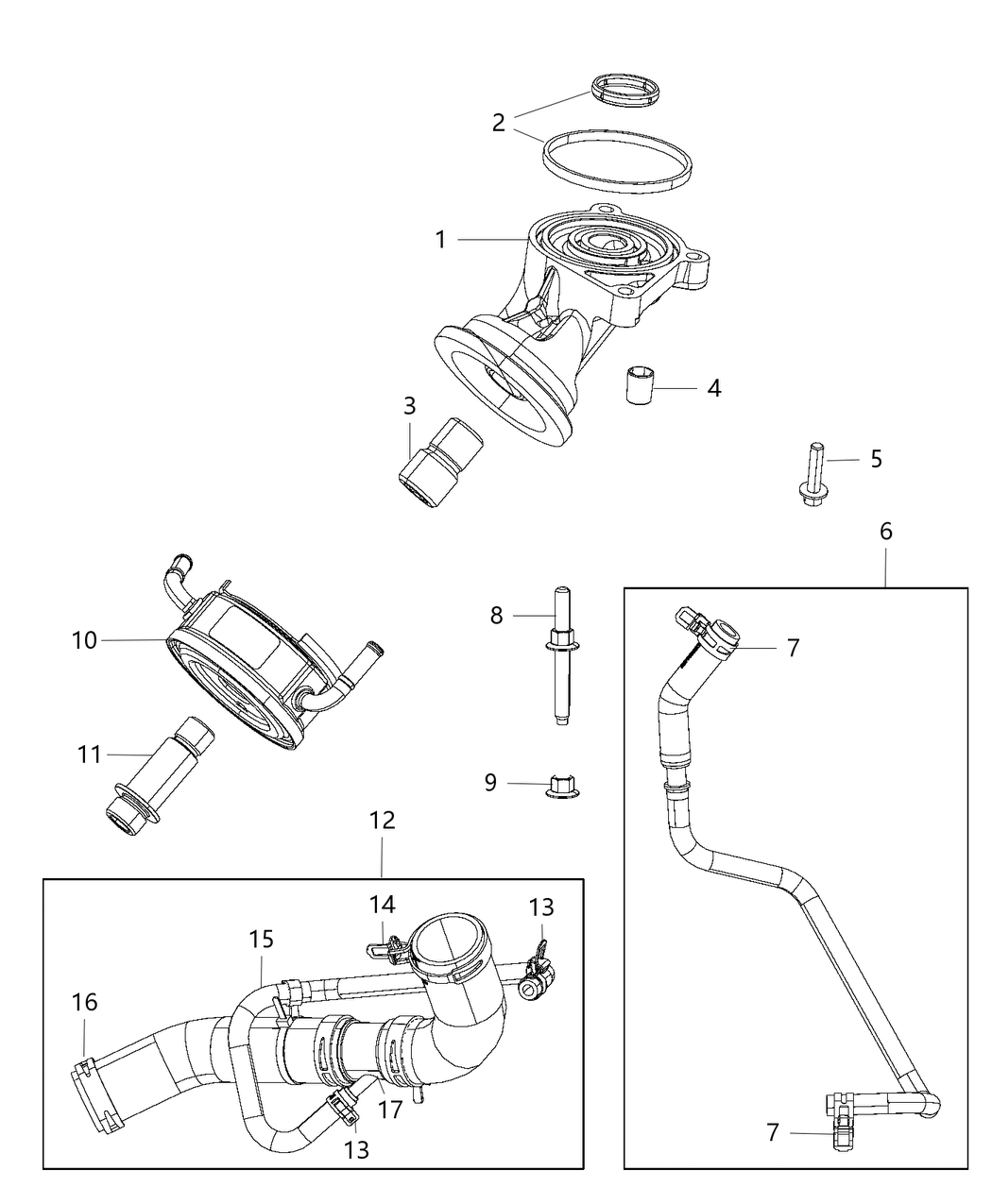 Mopar 68274123AD Tube-Engine Oil Heater