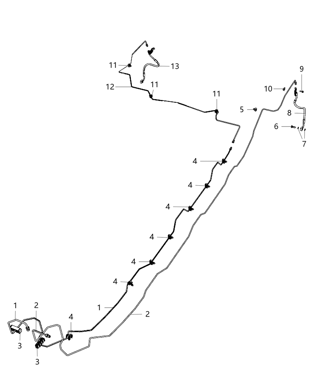 Mopar 52129131AF Tube Assembly-Brake