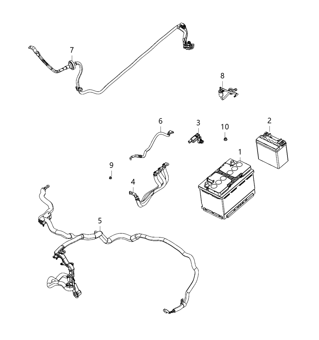 Mopar 68493953AB CABLE-BATTERY POSITIVE
