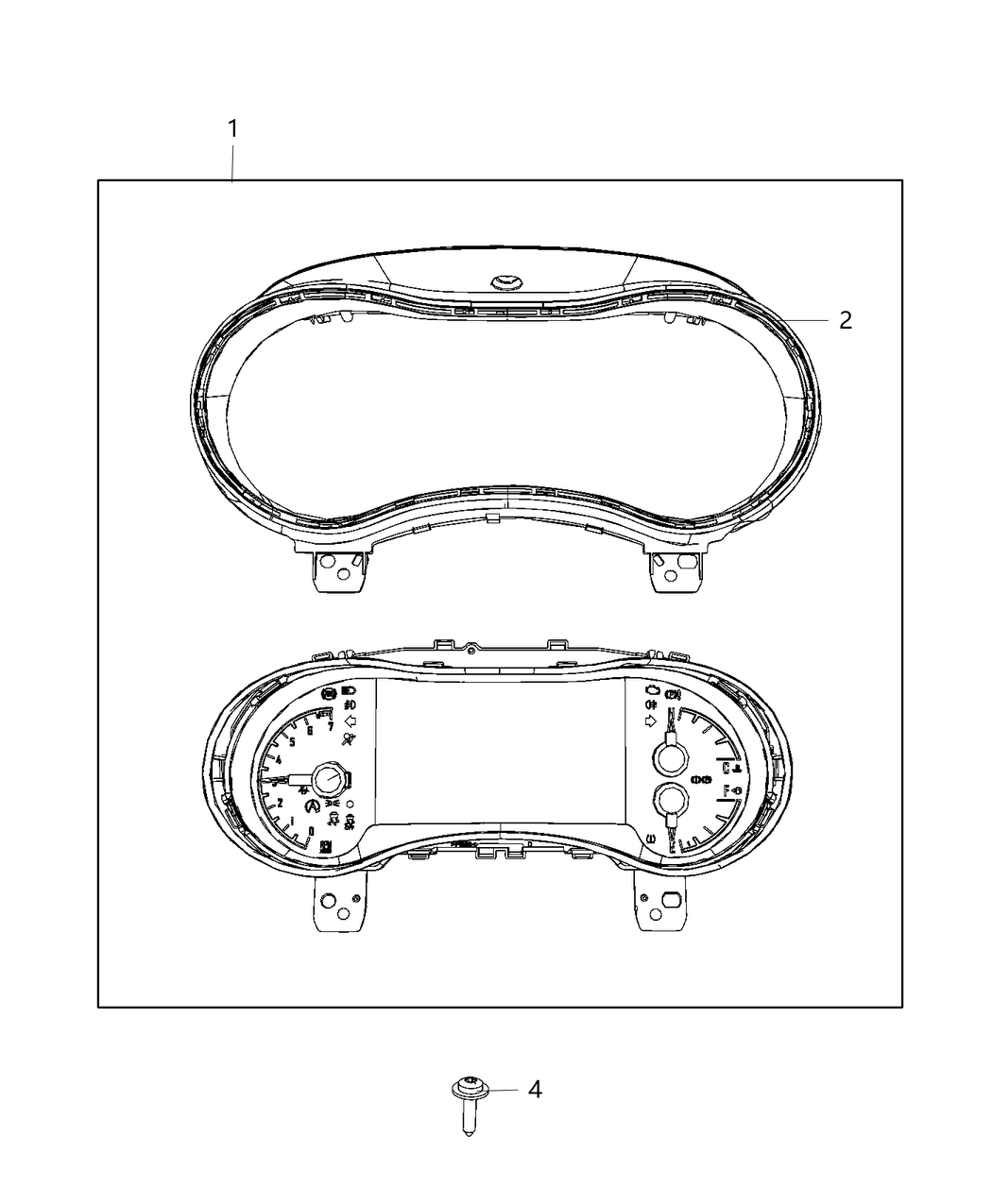 Mopar 68454256AA Cluster-Instrument Panel