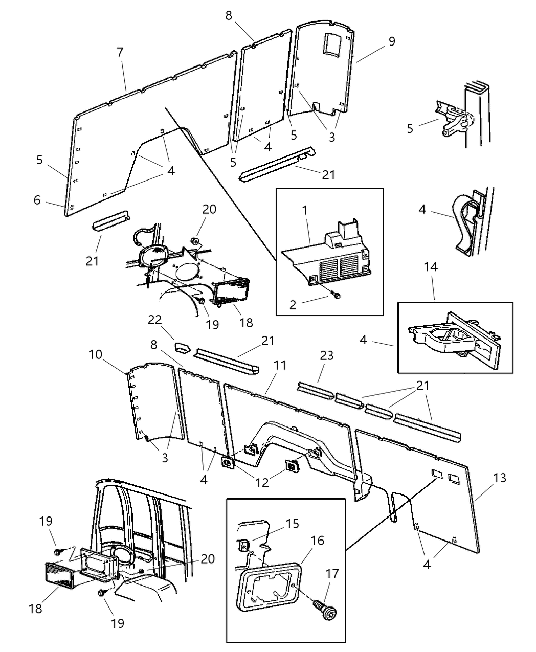 Mopar 5FR75RK5AD Bezel-Heater And A/C Control