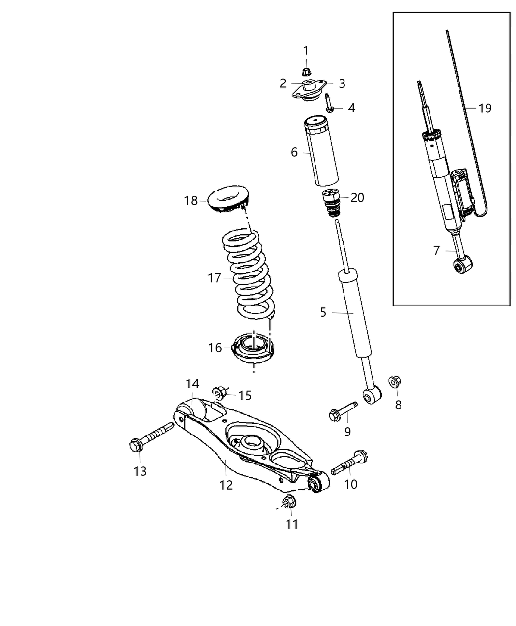 Mopar 68143169AA Shock-Suspension