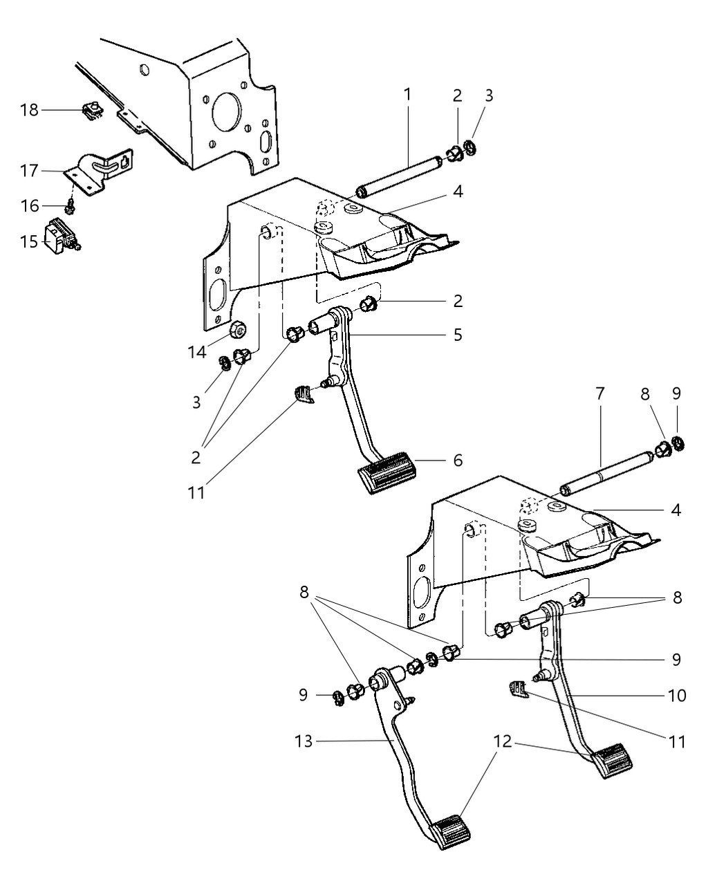 Mopar 52009837AC Pedal-Brake