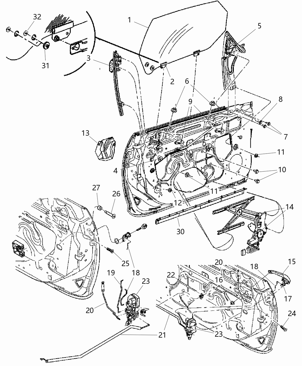 Mopar 5067294AA Link-Front Door Inside Remote Co