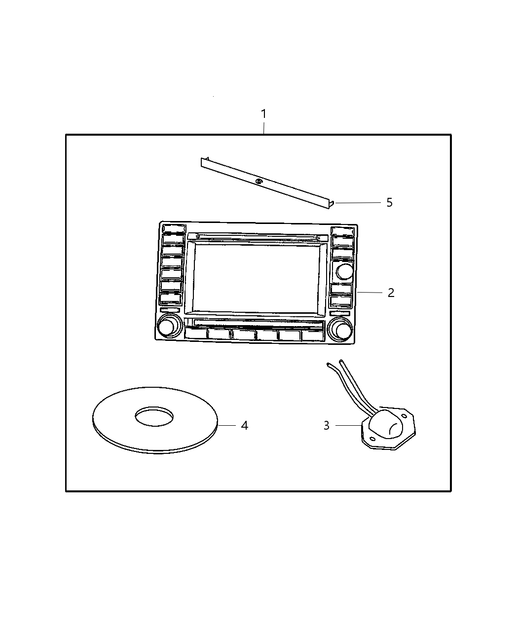 Mopar 82209315 Bezel-Radio