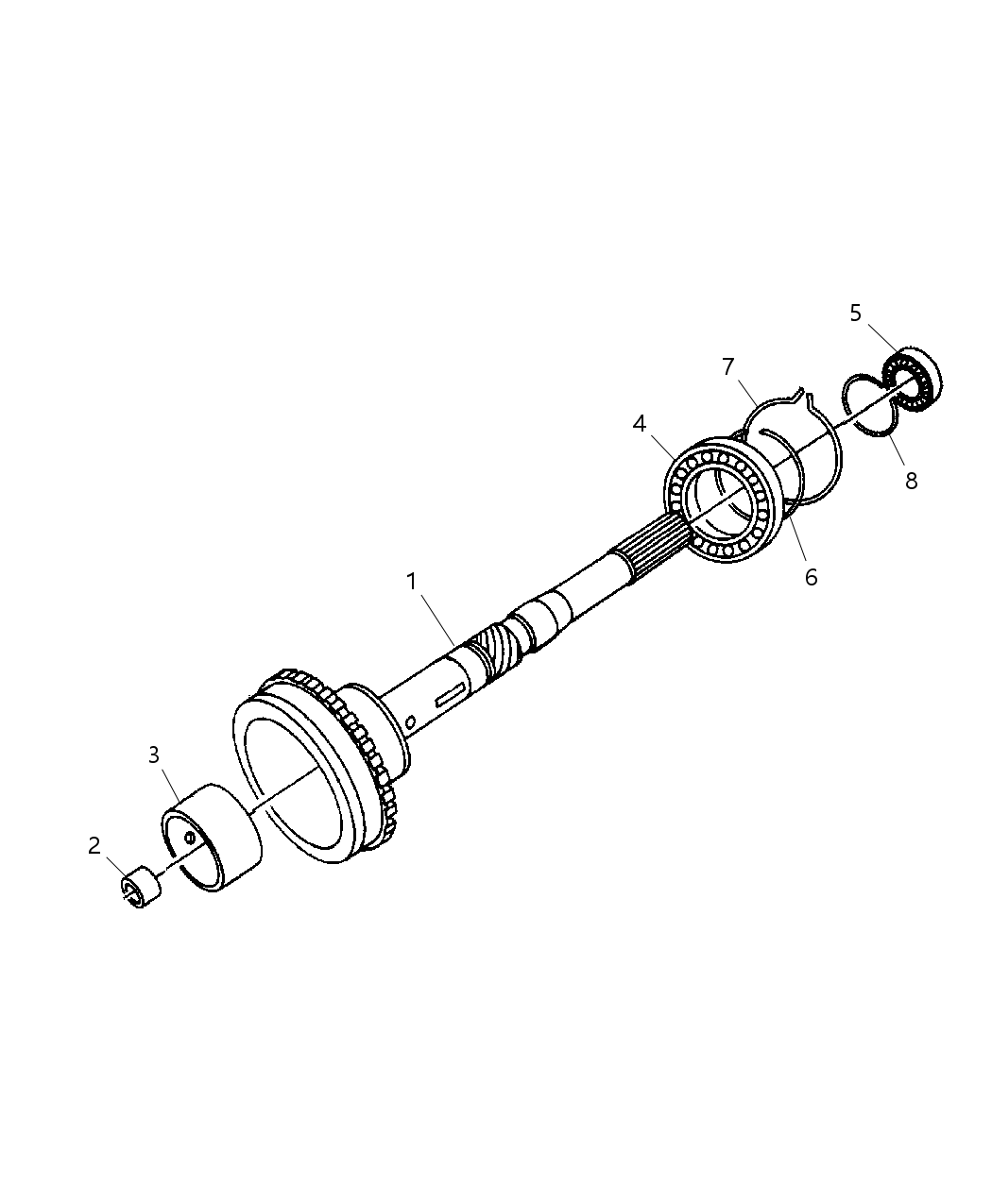 Mopar 5019598AA Shaft-Output