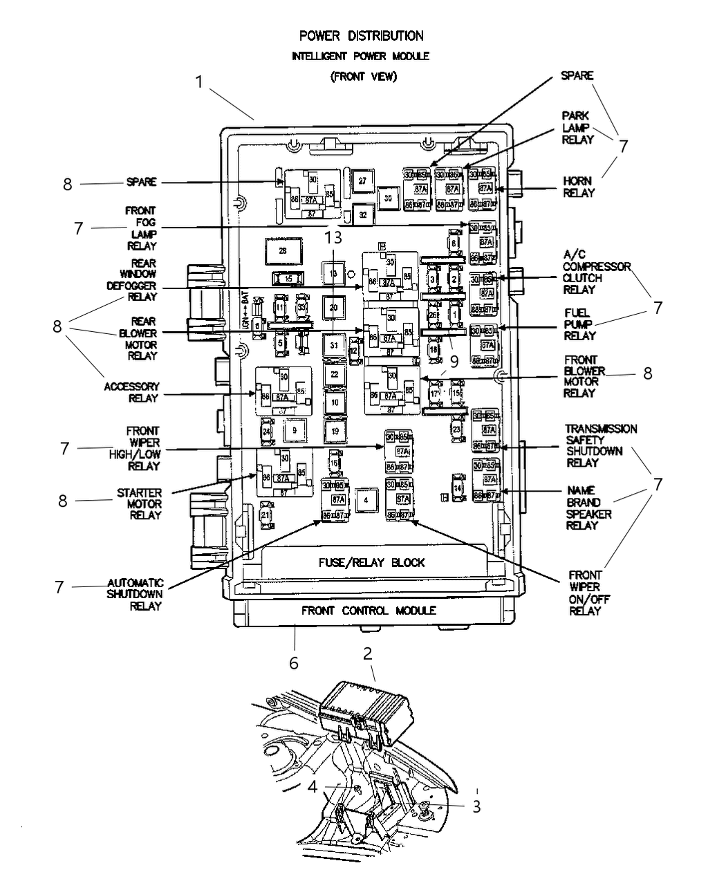 Mopar 4748477AA Cover-Power Distribution Center