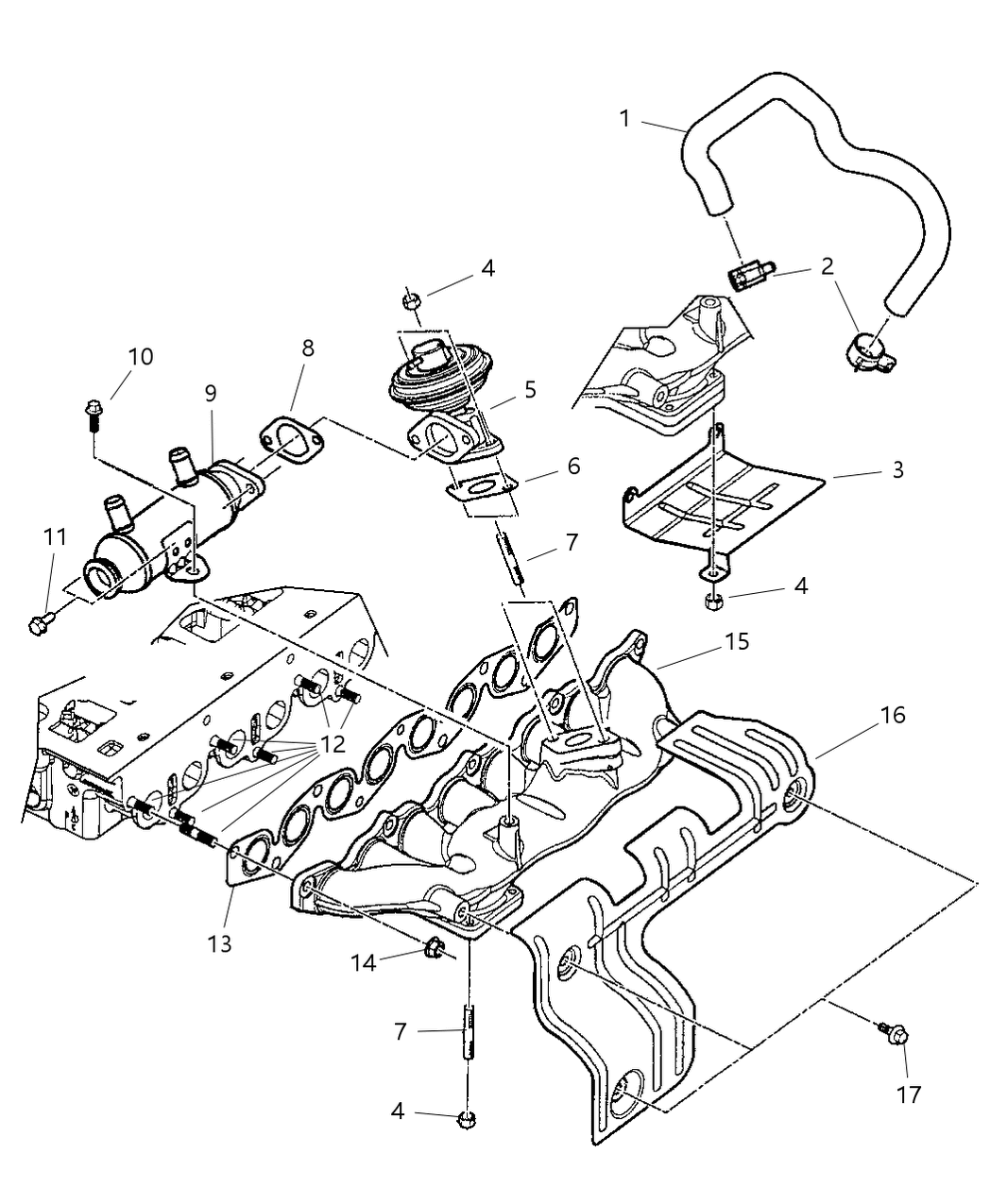 Mopar 5072691AA Shield-Exhaust Manifold