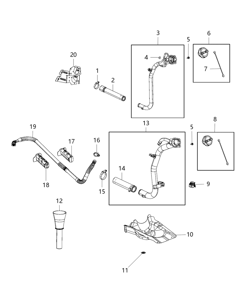 Mopar 52029514AC Tube-Vent