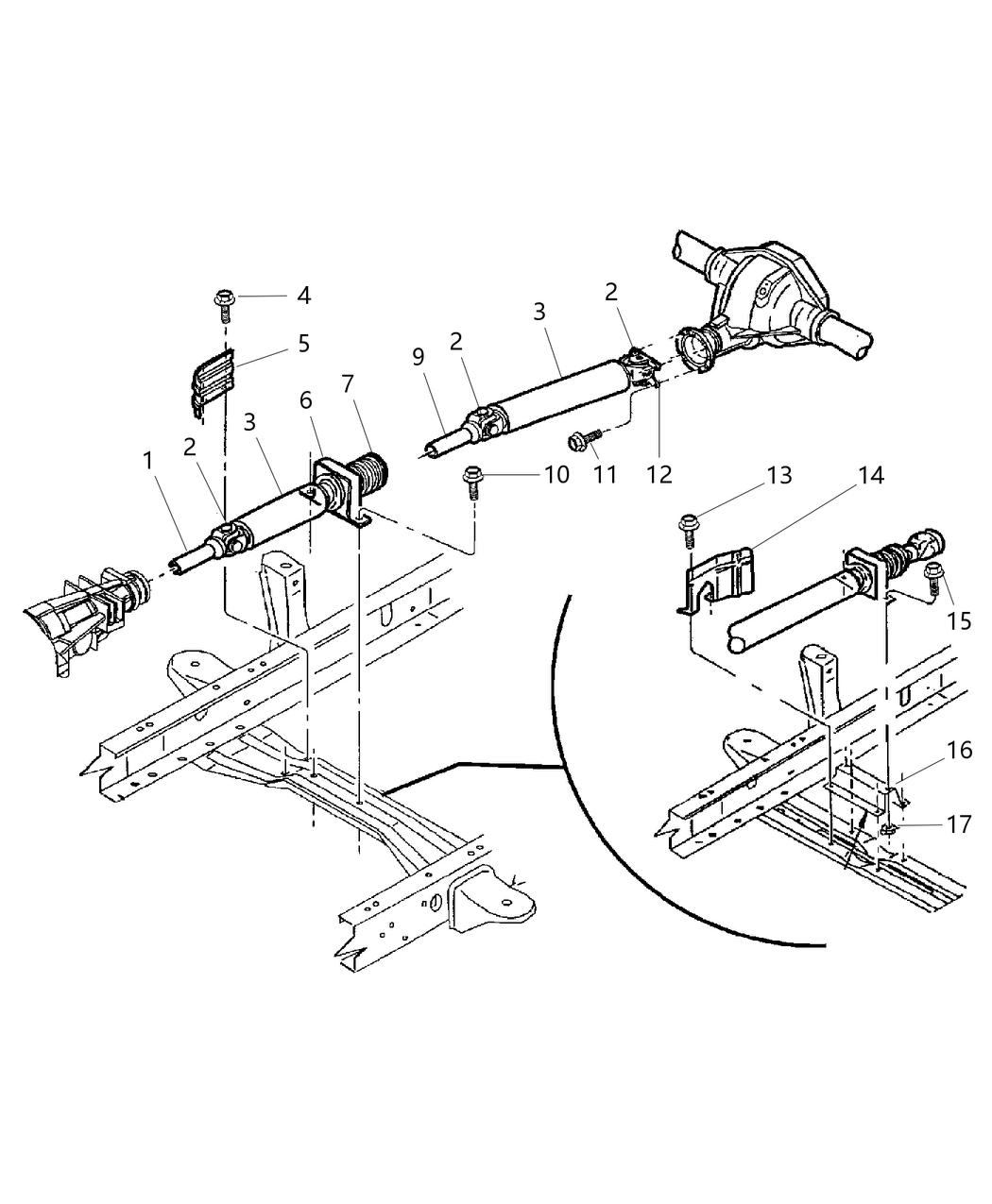 Mopar 52105388AA Bracket-Drive Shaft Bearing