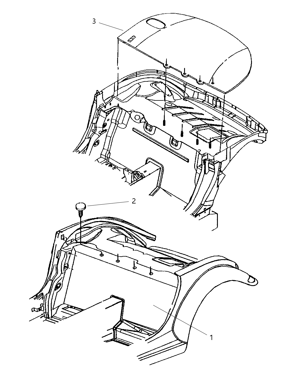 Mopar 4815730 RETAINER-BULKHEAD