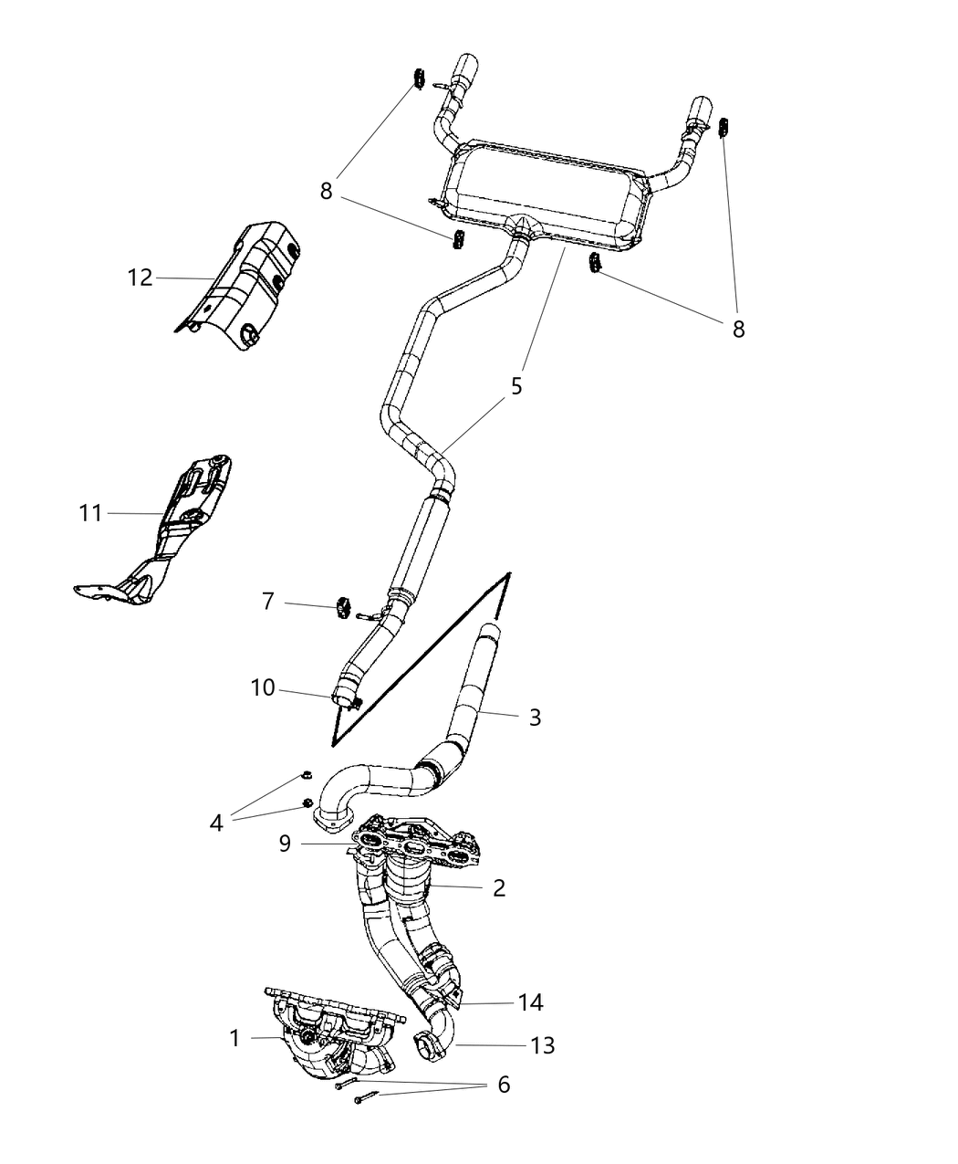 Mopar 68192063AA Bracket-Exhaust