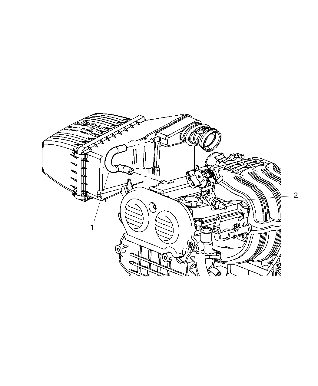 Mopar 53013231AA Tube-CCV To Intake Manifold