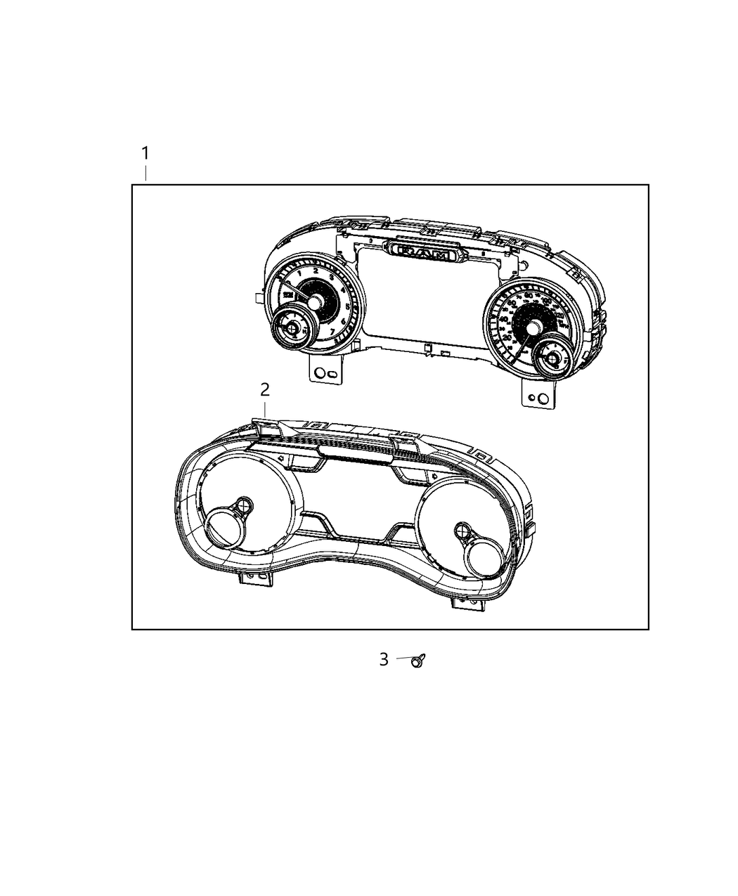 Mopar 68453507AC CLUSTER-INSTRUMENT PANEL