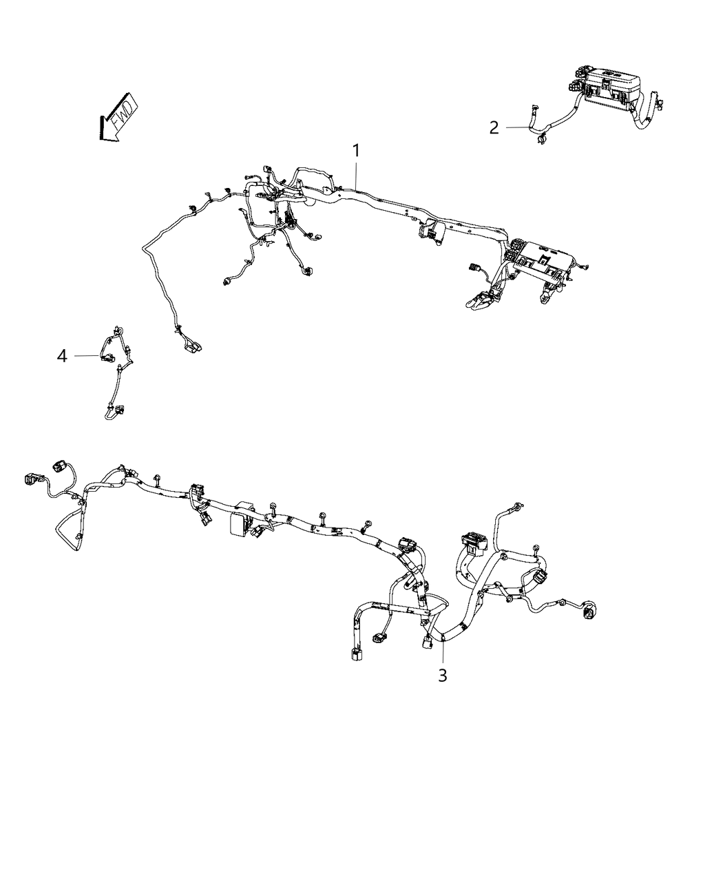 Mopar 68210143AC Wiring-Dash