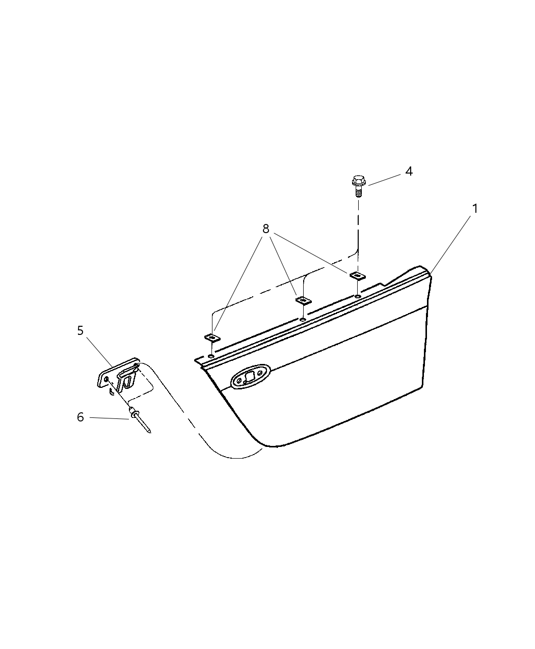 Mopar 4865189AA SILENCER-ENGINESIDE