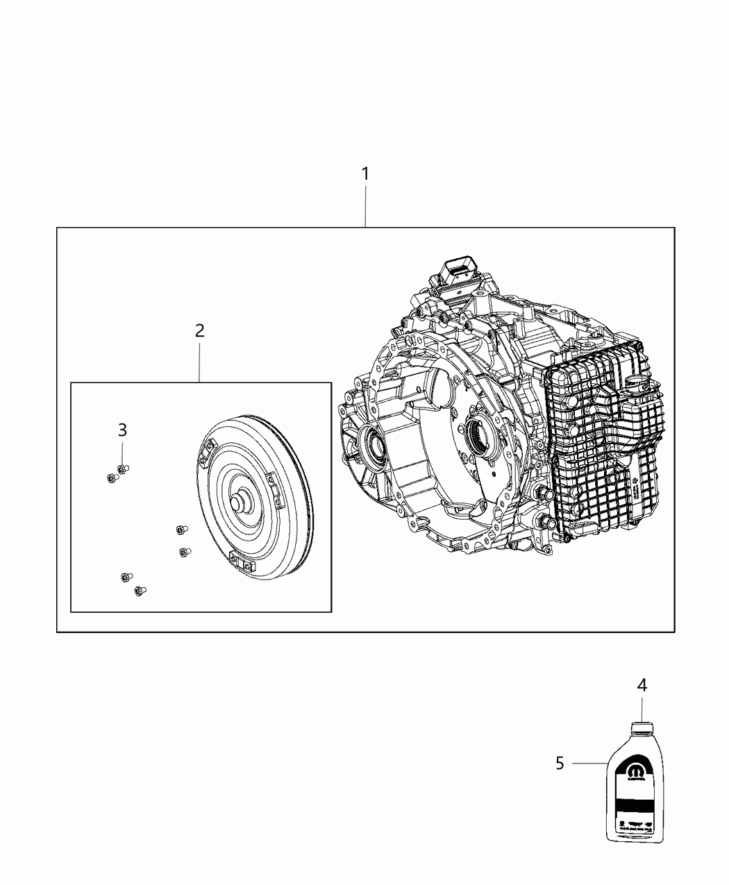 Mopar 68311486AA Pkg Part-With Torque Converter